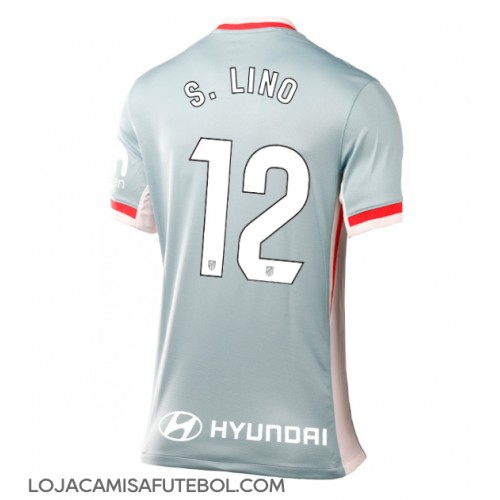 Camisa de Futebol Atletico Madrid Samuel Lino #12 Equipamento Secundário Mulheres 2024-25 Manga Curta